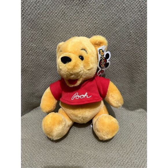Vintage Disney Mouseket Toys Winnie the Pooh Plush Stuffed Animal Retro 8” - Picture 1 of 8
